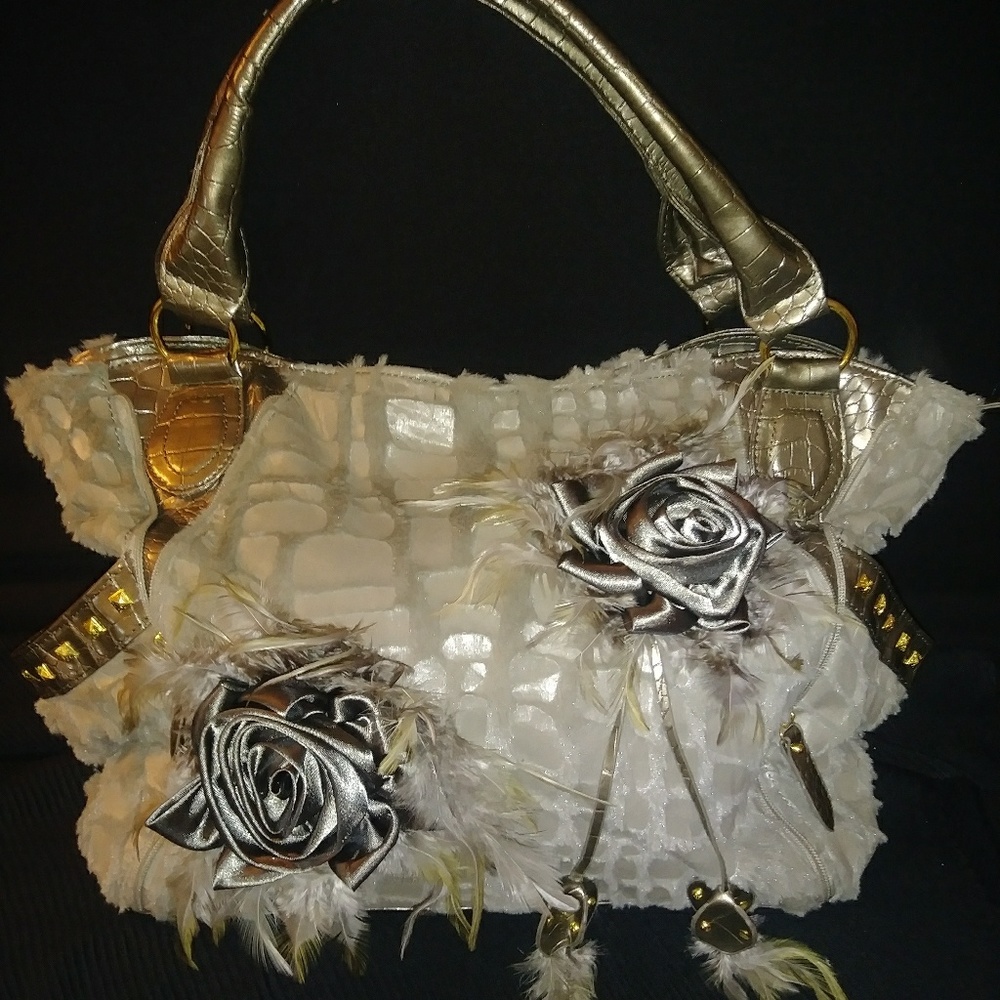 Feathered Tote Bag